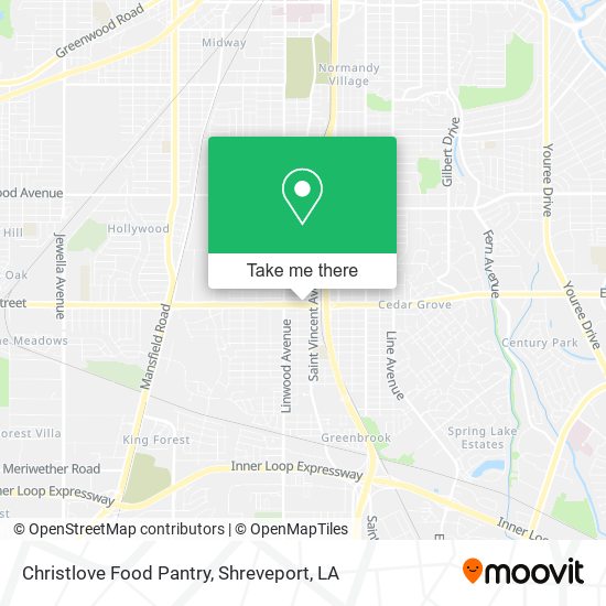 Christlove Food Pantry map