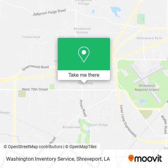 Mapa de Washington Inventory Service