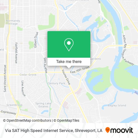 Via SAT High Speed Internet Service map