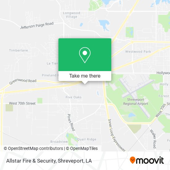 Allstar Fire & Security map