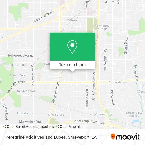 Mapa de Peregrine Additives and Lubes