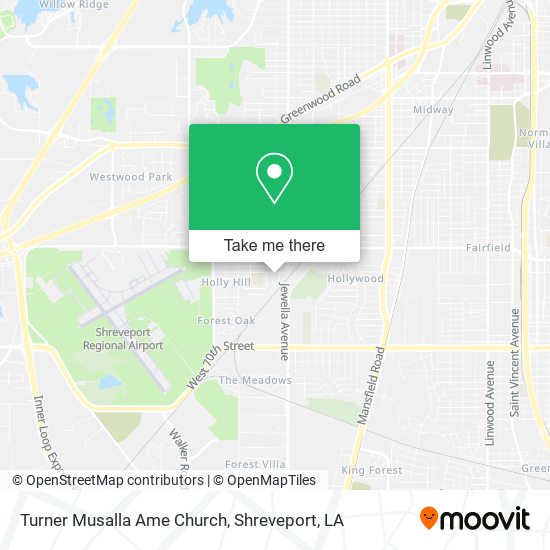 Turner Musalla Ame Church map