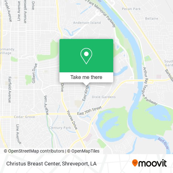 Christus Breast Center map