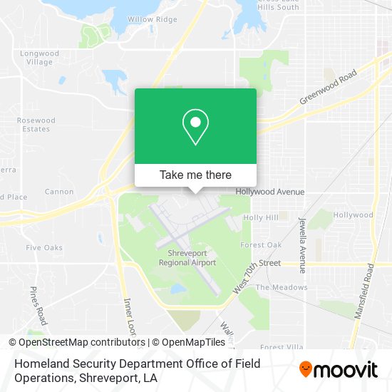 Homeland Security Department Office of Field Operations map