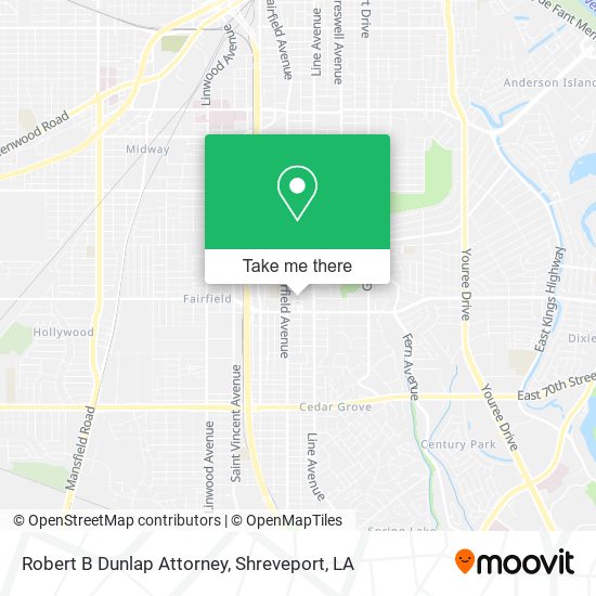 Robert B Dunlap Attorney map