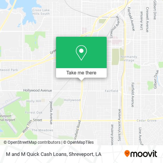 Mapa de M and M Quick Cash Loans
