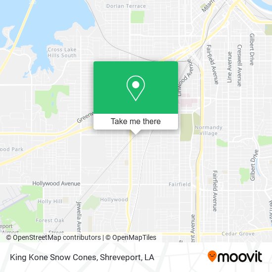 King Kone Snow Cones map