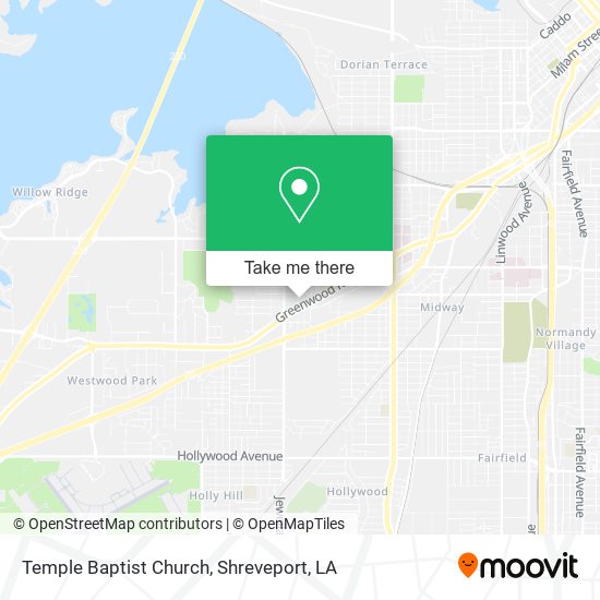 Temple Baptist Church map