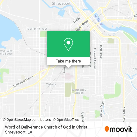 Word of Deliverance Church of God in Christ map