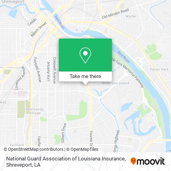 National Guard Association of Louisiana Insurance map