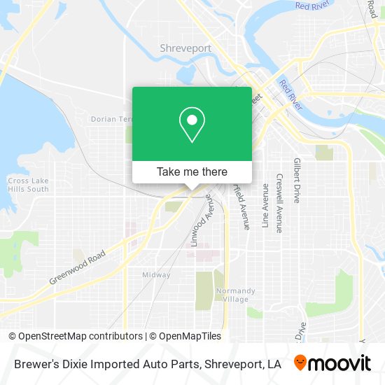Mapa de Brewer's Dixie Imported Auto Parts