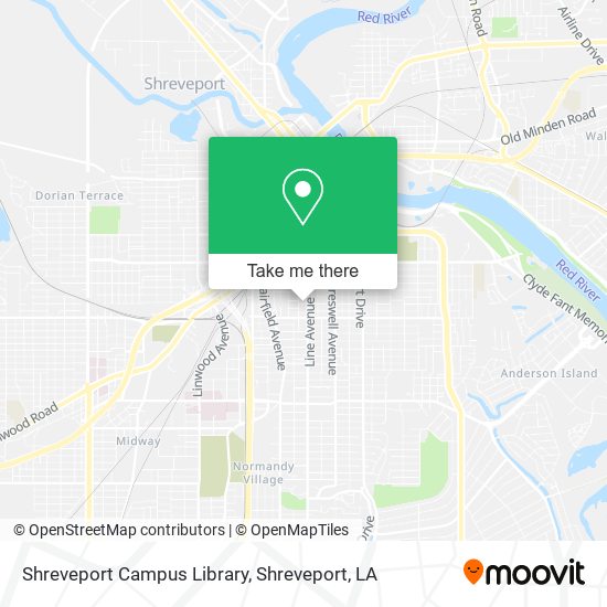 Shreveport Campus Library map