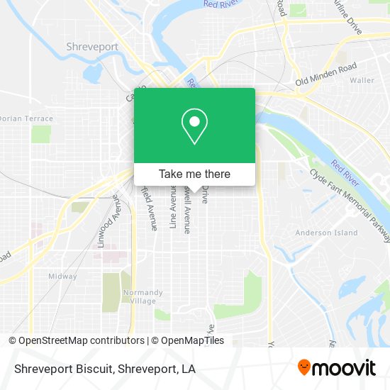 Shreveport Biscuit map