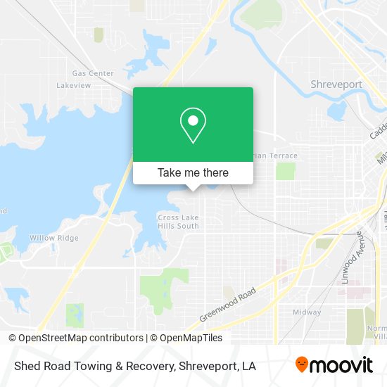 Shed Road Towing & Recovery map