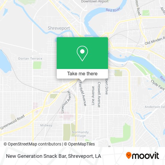 New Generation Snack Bar map