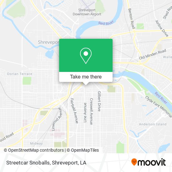 Mapa de Streetcar Snoballs