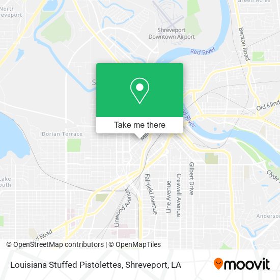 Louisiana Stuffed Pistolettes map