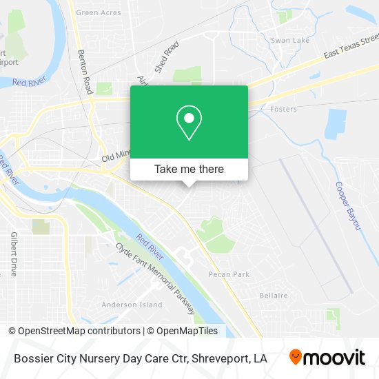Mapa de Bossier City Nursery Day Care Ctr