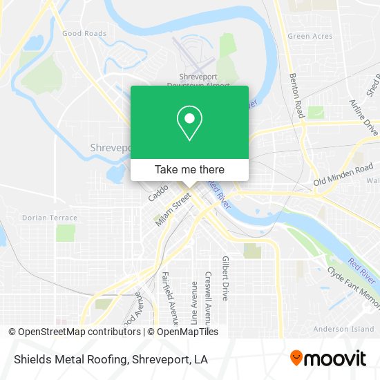 Shields Metal Roofing map