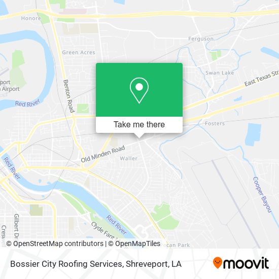 Bossier City Roofing Services map