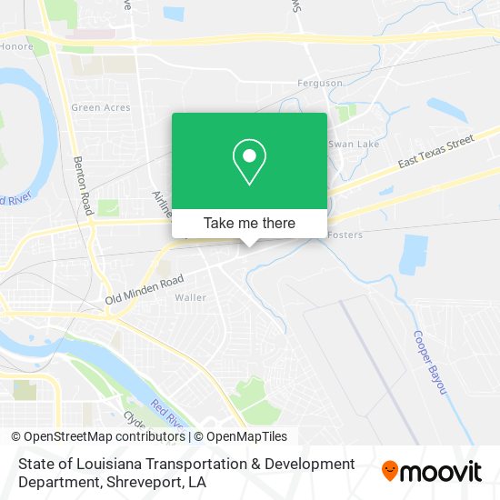State of Louisiana Transportation & Development Department map