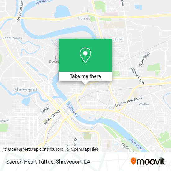 Sacred Heart Tattoo map