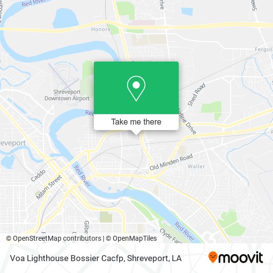 Voa Lighthouse Bossier Cacfp map
