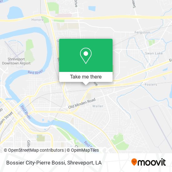 Bossier City-Pierre Bossi map
