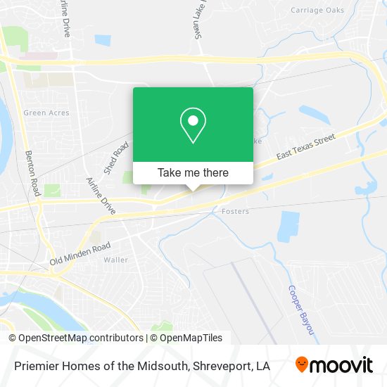 Priemier Homes of the Midsouth map