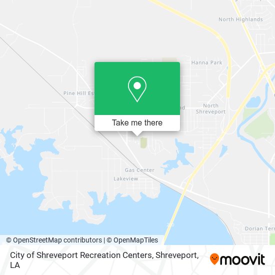 Mapa de City of Shreveport Recreation Centers