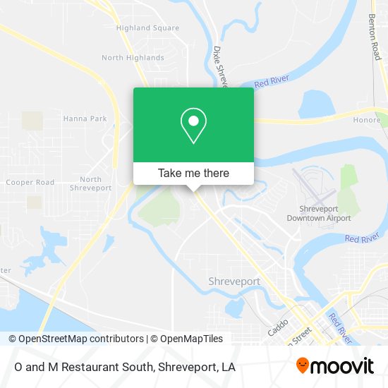 O and M Restaurant South map