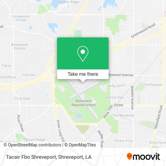 Tacair Fbo Shreveport map