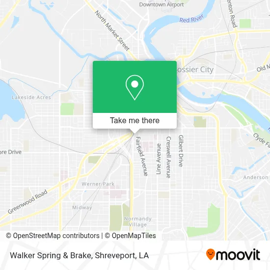 Walker Spring & Brake map
