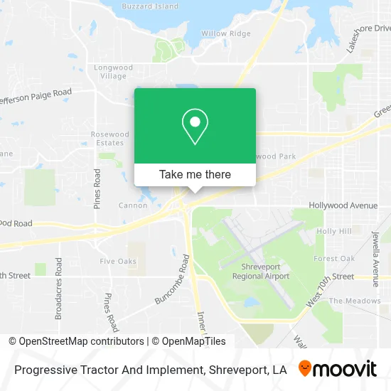 Progressive Tractor And Implement map