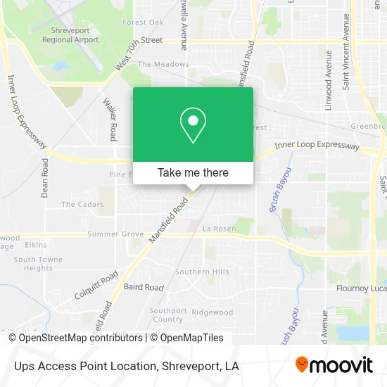 Ups Access Point Location map