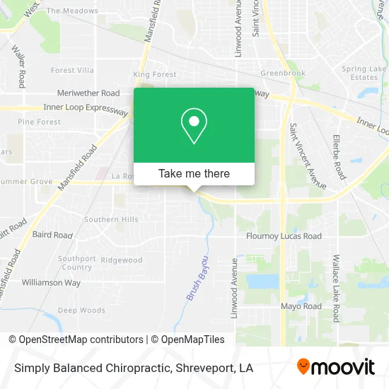 Simply Balanced Chiropractic map