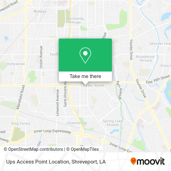 Ups Access Point Location map