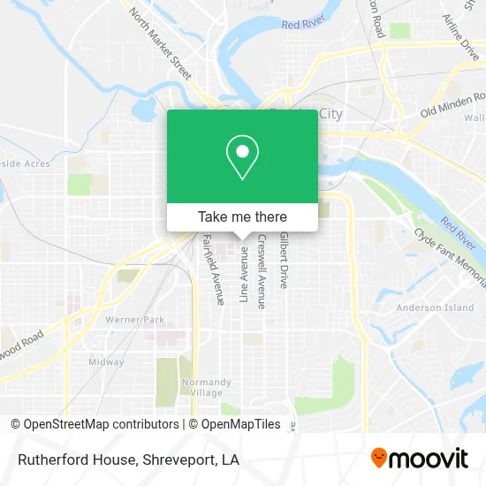 Rutherford House map