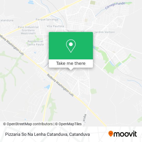 Pizzaria So Na Lenha Catanduva map