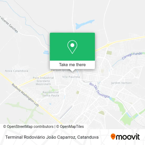Mapa Terminal Rodoviário João Caparroz