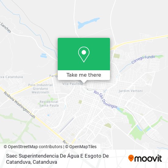 Saec Superintendencia De Água E Esgoto De Catanduva map