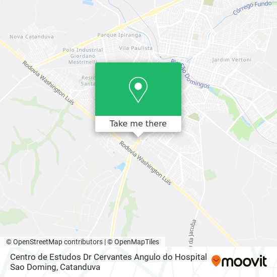 Mapa Centro de Estudos Dr Cervantes Angulo do Hospital Sao Doming