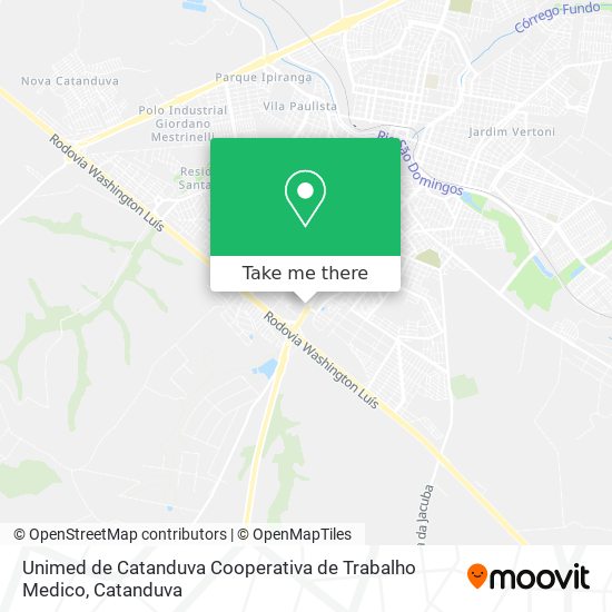 Unimed de Catanduva Cooperativa de Trabalho Medico map