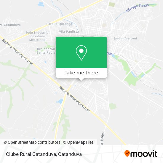 Mapa Clube Rural Catanduva