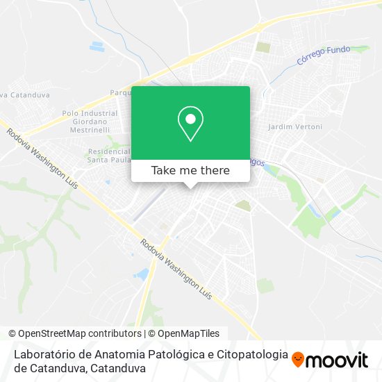 Laboratório de Anatomia Patológica e Citopatologia de Catanduva map