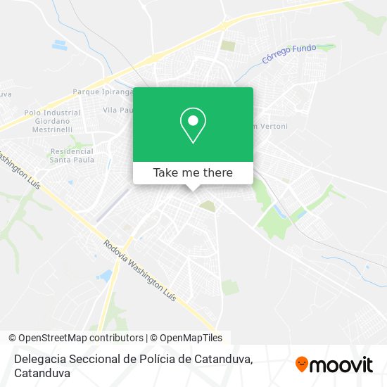 Mapa Delegacia Seccional de Polícia de Catanduva