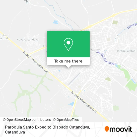 Paróquia Santo Expedito Bispado Catanduva map