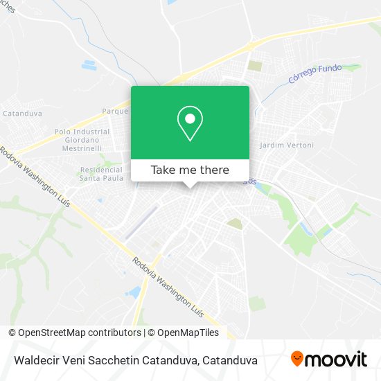 Waldecir Veni Sacchetin Catanduva map
