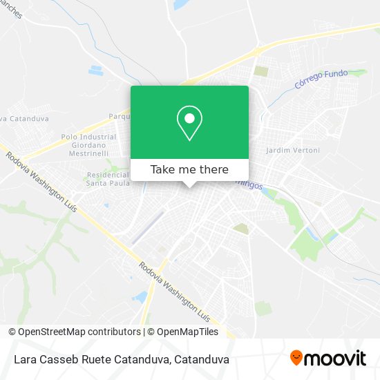 Lara Casseb Ruete Catanduva map