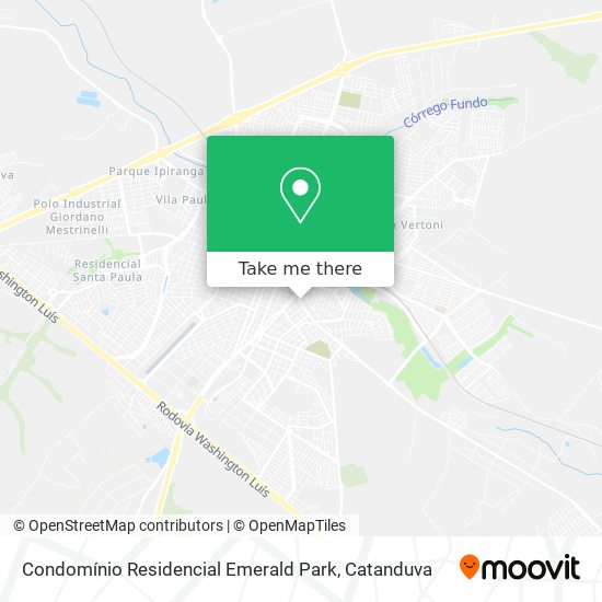 Condomínio Residencial Emerald Park map